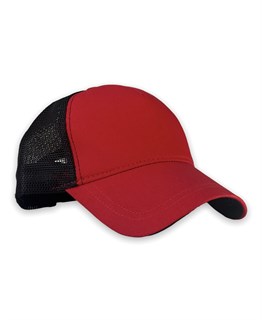  Kırmızı Arka Siyah Fileli Beyzbol Şapka