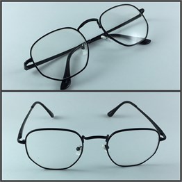 Şeffaf Altıgen Gözlük Modeli