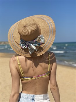 Kadın Hasır Plaj Şapkası 