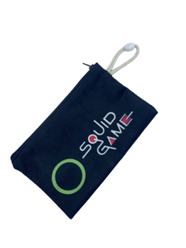Squid Game Kalemlik Desen Baskılı Bez Kalemlik Cüzdan Makyaj Çantası