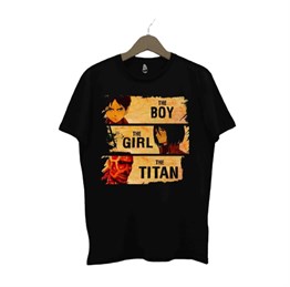 The Boy The Girl The Titan Attack On Titan T-shirt
